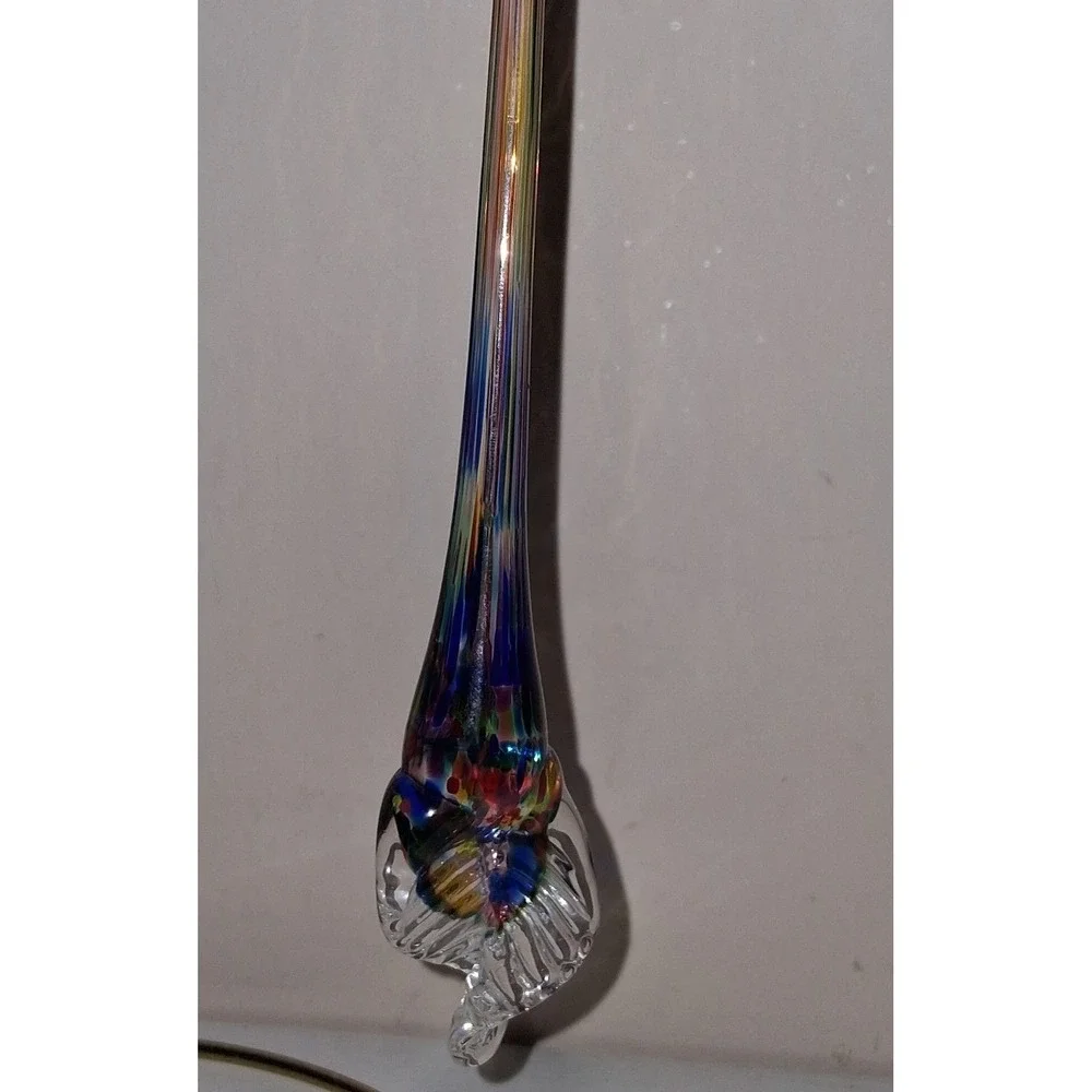 Hand Blown Art Glass Icicle Christmas Ornament 7